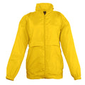 Gold - Front - SOLS Kids Unisex Surf Windbreaker Jacket (Water Resistant And Windproof)