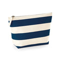 Natural-Navy - Front - Westford Mill Nautical Accessory Bag