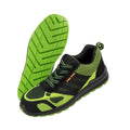 Neon Green-Black - Back - Result Work-Guard Mens Hicks Safety Trainers