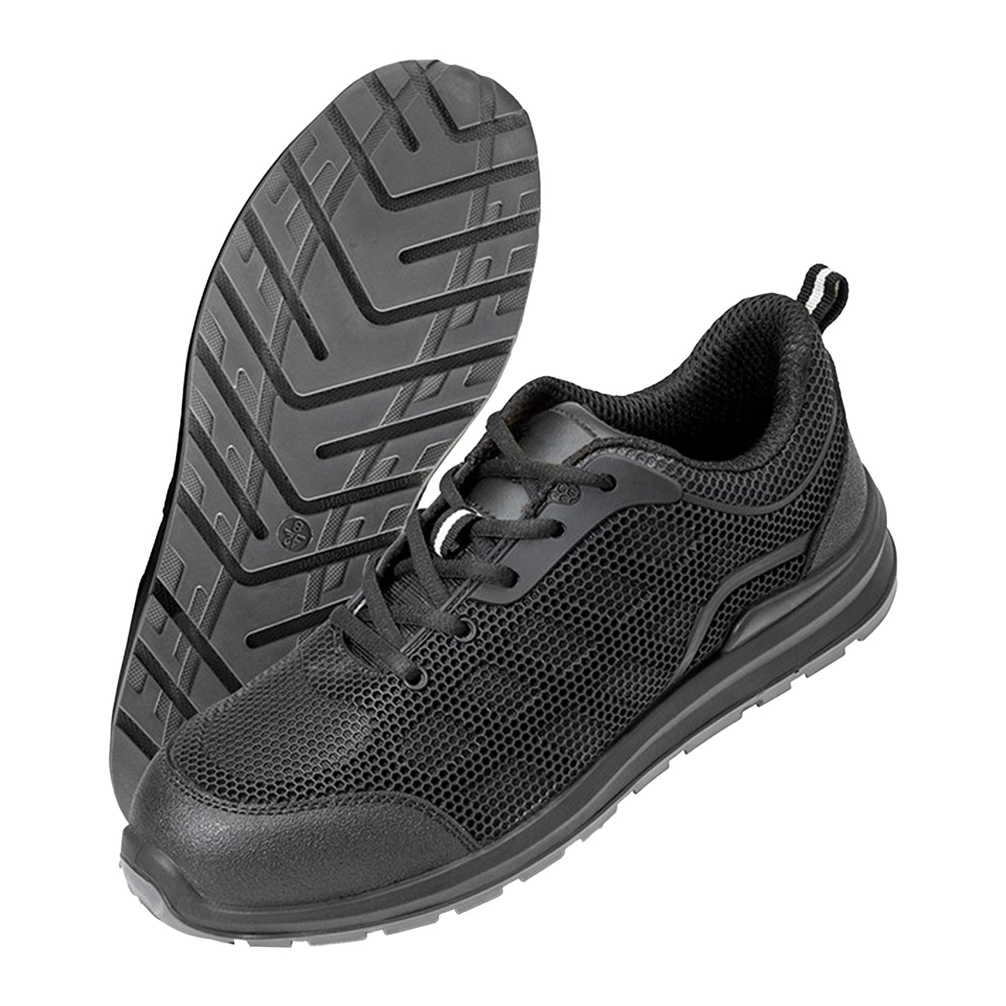 Black - Back - Result Work-Guard Unisex All Black Safety Trainers