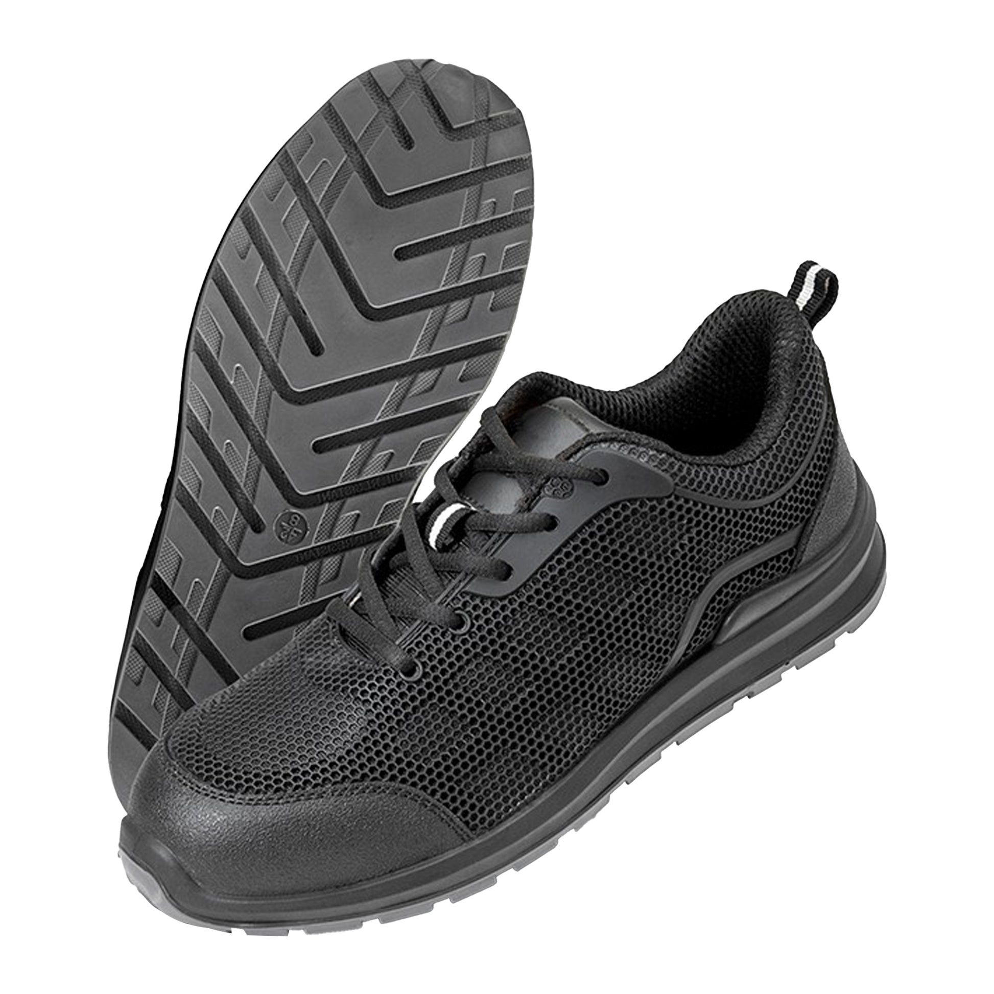 Black - Back - Result Work-Guard Unisex All Black Safety Trainers