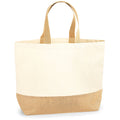 Natural - Back - Westford Mill Jute Base Canvas Tote XL