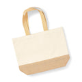 Natural - Front - Westford Mill Jute Base Canvas Tote