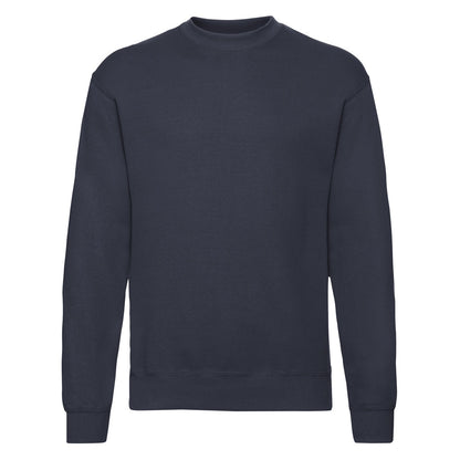Dark Navy - Front - Fruit Of The Loom Mens Classic Drop Shoulder Sweatshirt