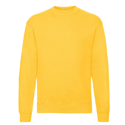 Sunflower - Front - Fruit Of The Loom Mens Classic Drop Shoulder Sweatshirt