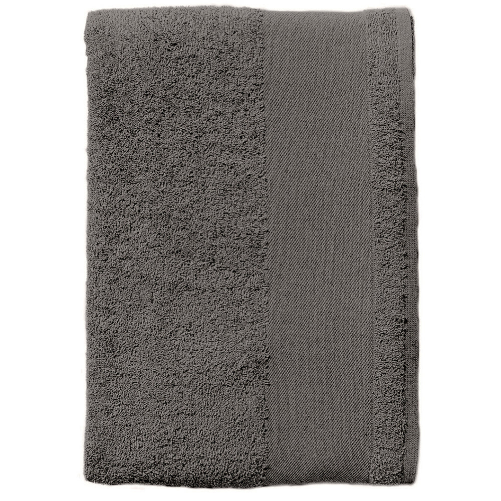 Dark Grey - Back - SOLS Island Guest Towel (30 X 50cm)