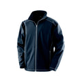 Navy - Front - Result Work-Guard Mens Treble Stitch Soft Shell Jacket