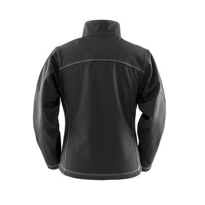 Black - Back - Result Work-Guard Womens-Ladies Treble Stitch Soft Shell Jacket