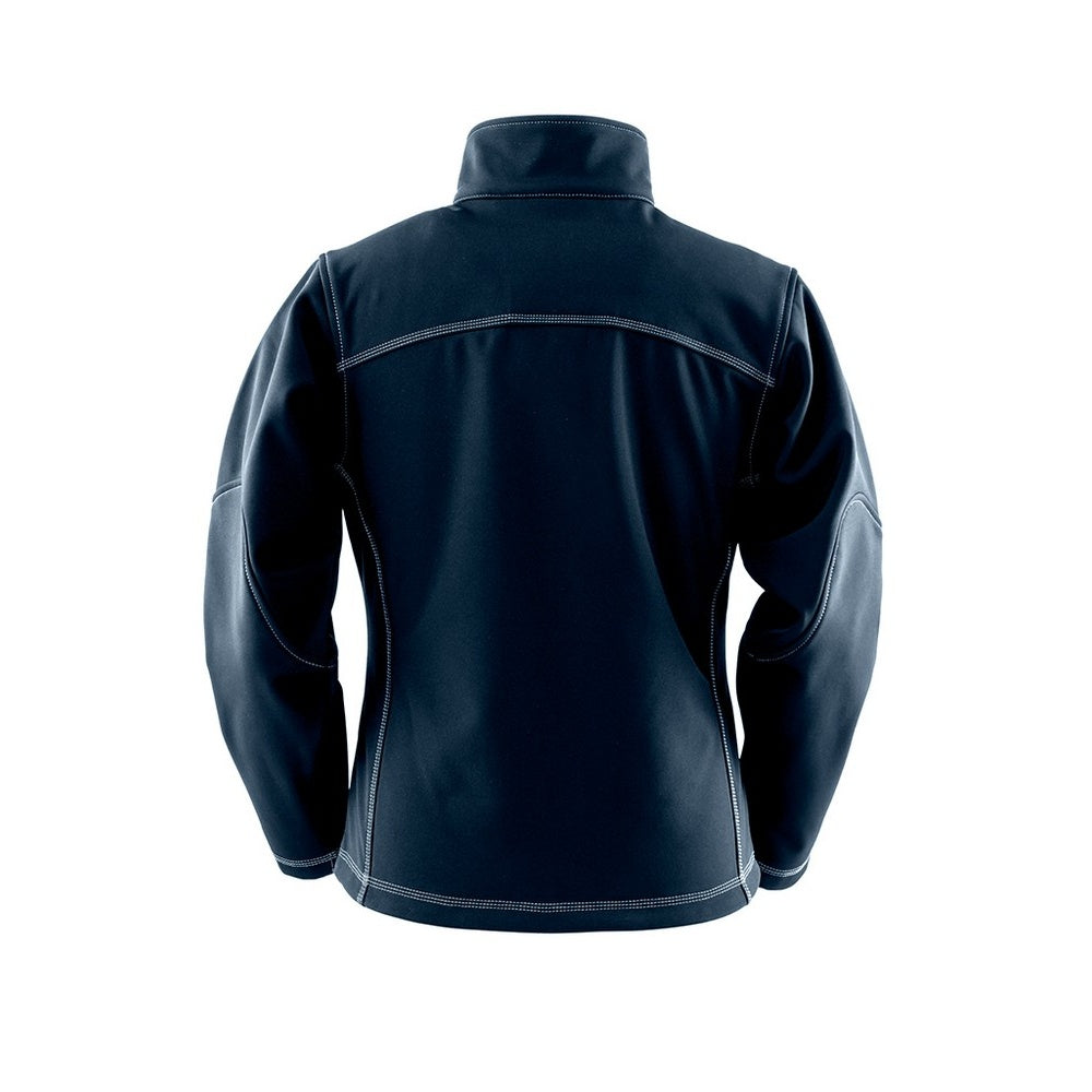 Navy - Back - Result Work-Guard Womens-Ladies Treble Stitch Soft Shell Jacket