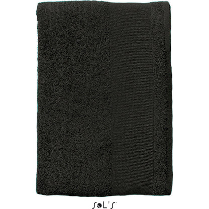 Black - Back - SOLS Island 50 Hand Towel (50 X 100cm)