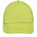 Apple Green - Side - SOLS Unisex Buzz 5 Panel Baseball Cap