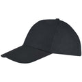 Black - Side - SOLS Unisex Buzz 5 Panel Baseball Cap