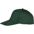 Forest Green - Side - SOLS Unisex Buzz 5 Panel Baseball Cap