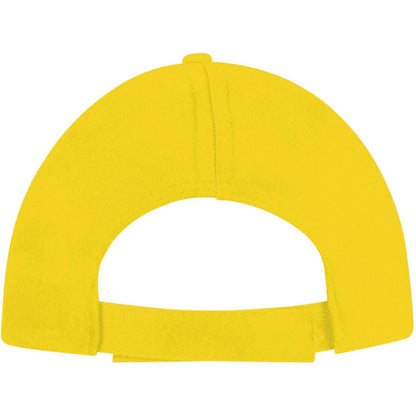 Gold - Back - SOLS Unisex Buzz 5 Panel Baseball Cap