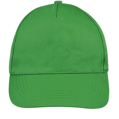 Kelly Green - Side - SOLS Unisex Buzz 5 Panel Baseball Cap