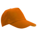 Orange - Front - SOLS Unisex Buzz 5 Panel Baseball Cap