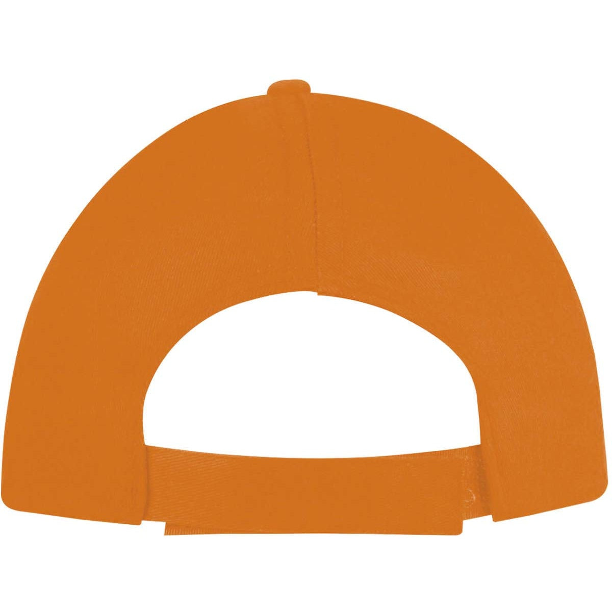 Orange - Back - SOLS Unisex Buzz 5 Panel Baseball Cap