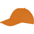 Orange - Side - SOLS Unisex Buzz 5 Panel Baseball Cap