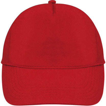 Red - Lifestyle - SOLS Unisex Buzz 5 Panel Baseball Cap
