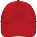 Red - Lifestyle - SOLS Unisex Buzz 5 Panel Baseball Cap