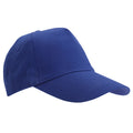 Royal Blue - Front - SOLS Unisex Buzz 5 Panel Baseball Cap