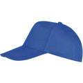 Royal Blue - Side - SOLS Unisex Buzz 5 Panel Baseball Cap