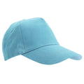 Atoll Blue - Front - SOLS Unisex Buzz 5 Panel Baseball Cap