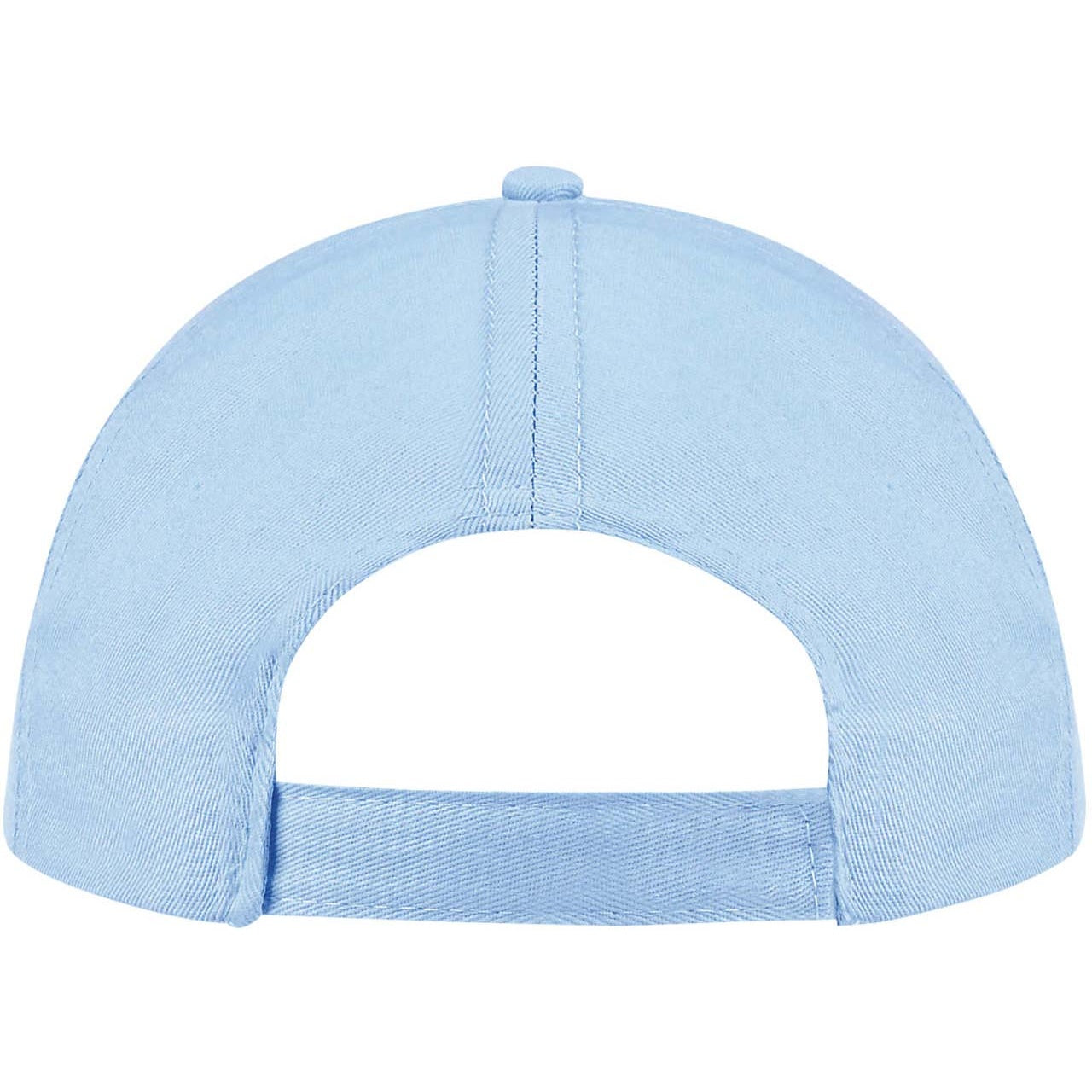 Sky Blue - Back - SOLS Unisex Buzz 5 Panel Baseball Cap