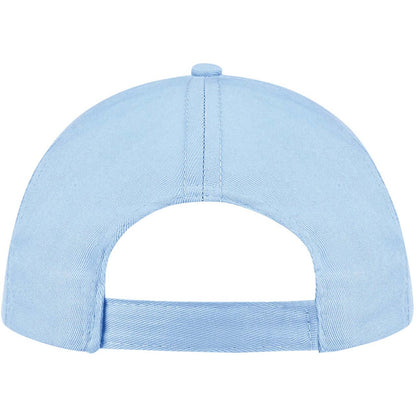 Sky Blue - Back - SOLS Unisex Buzz 5 Panel Baseball Cap