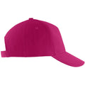 Fuchsia - Front - SOLS Unisex Buzz 5 Panel Baseball Cap