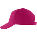 Fuchsia - Back - SOLS Unisex Buzz 5 Panel Baseball Cap