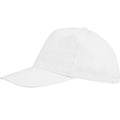 White - Back - SOLS Unisex Buzz 5 Panel Baseball Cap