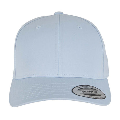 Light Blue - Front - Flexfit Unisex Curved Classic Snapback Cap