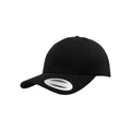 Black - Front - Flexfit Unisex Curved Classic Snapback Cap