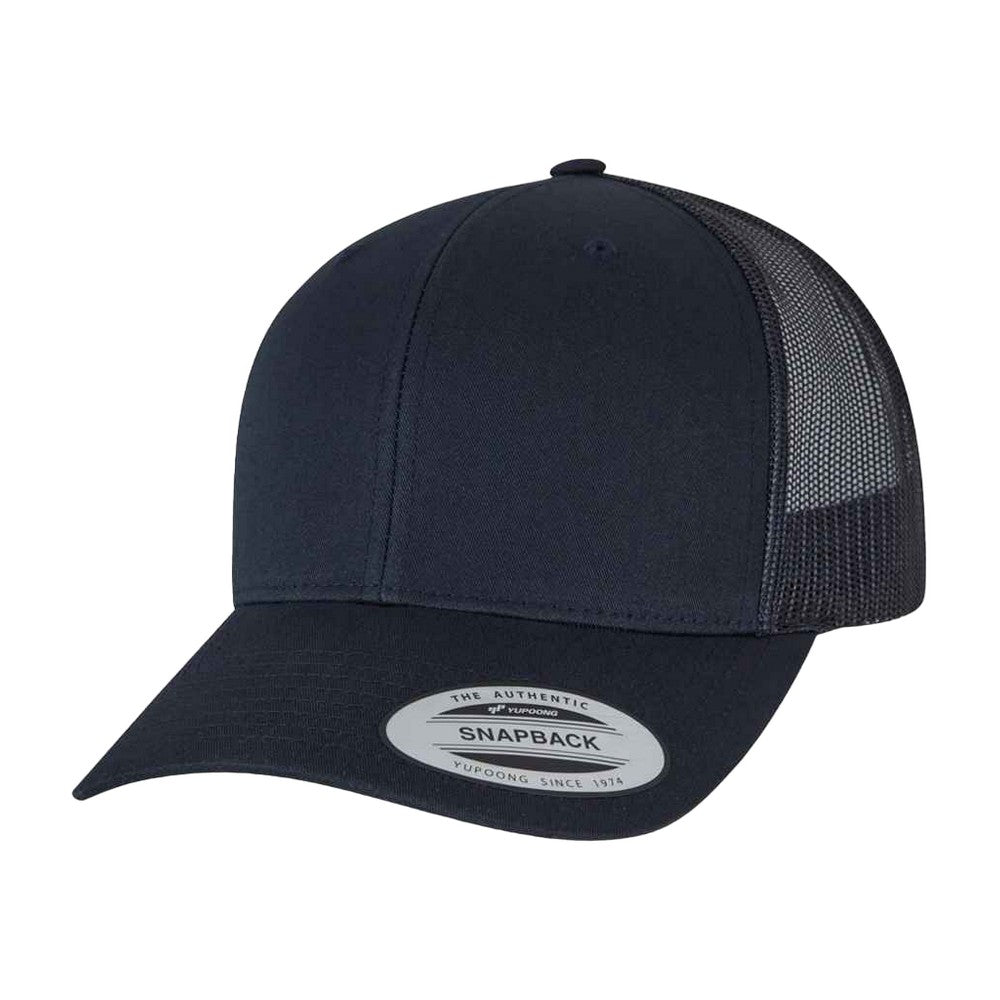 Dark Navy - Front - Flexfit Unisex Retro Trucker Cap