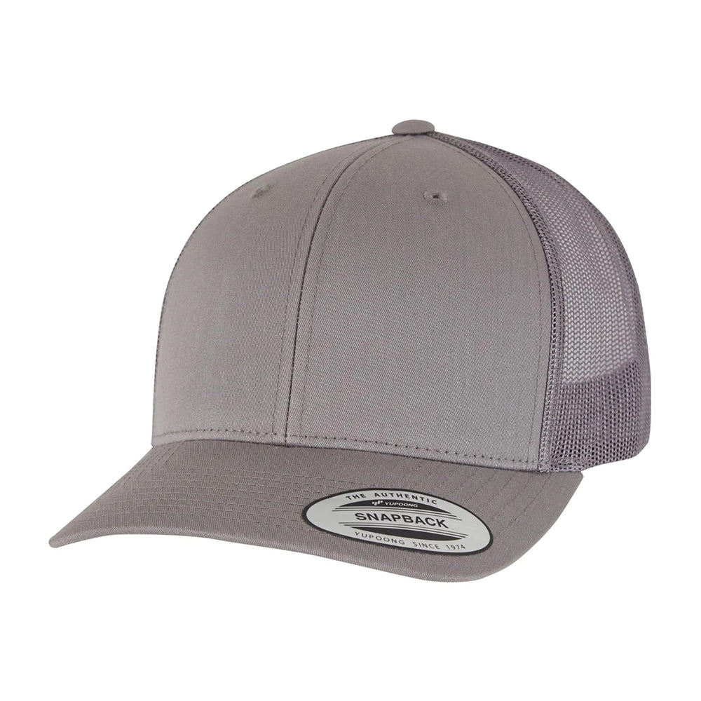 Steel Grey - Front - Flexfit Unisex Retro Trucker Cap
