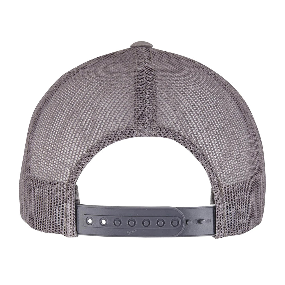 Steel Grey - Back - Flexfit Unisex Retro Trucker Cap