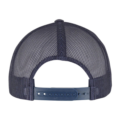 Heather Navy - Back - Flexfit Unisex Retro Trucker Cap