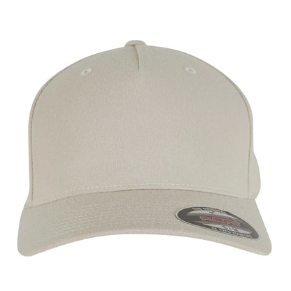 Beige - Front - Flexfit Unisex 5 Panel Cap