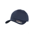 Navy - Front - Flexfit Unisex Organic Cotton Cap