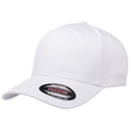 White - Front - Flexfit Unisex Wooly Combed Cap