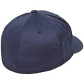 Navy - Back - Flexfit Unisex Wooly Combed Cap