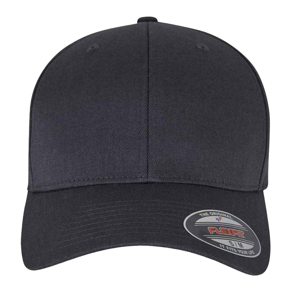 Charcoal - Front - Flexfit Unisex Wooly Combed Cap