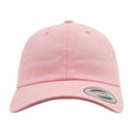 Pink - Front - Flexfit Unisex Low Profile Cotton Twill Cap