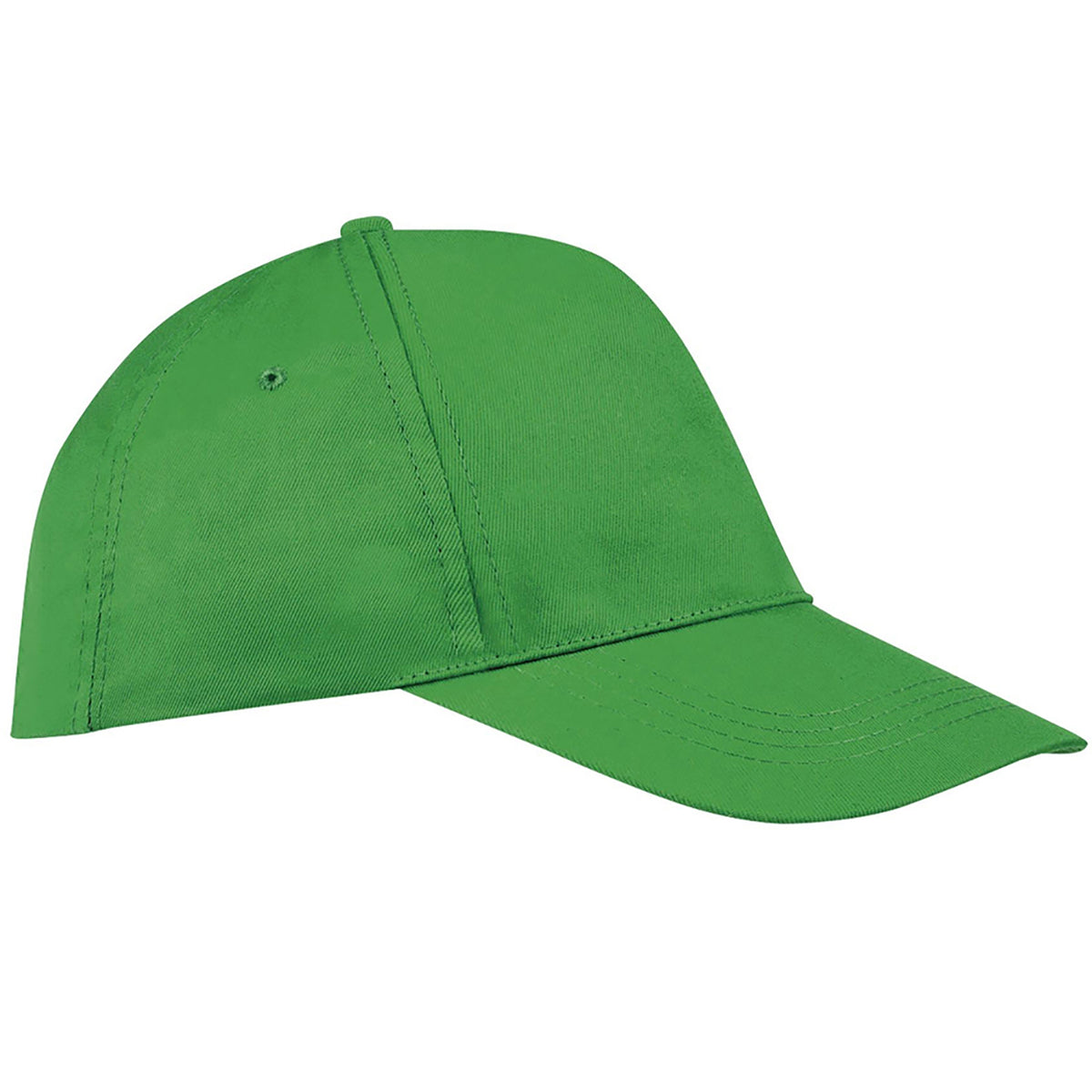 Kelly Green - Front - SOLS Unisex Buzz 5 Panel Baseball Cap