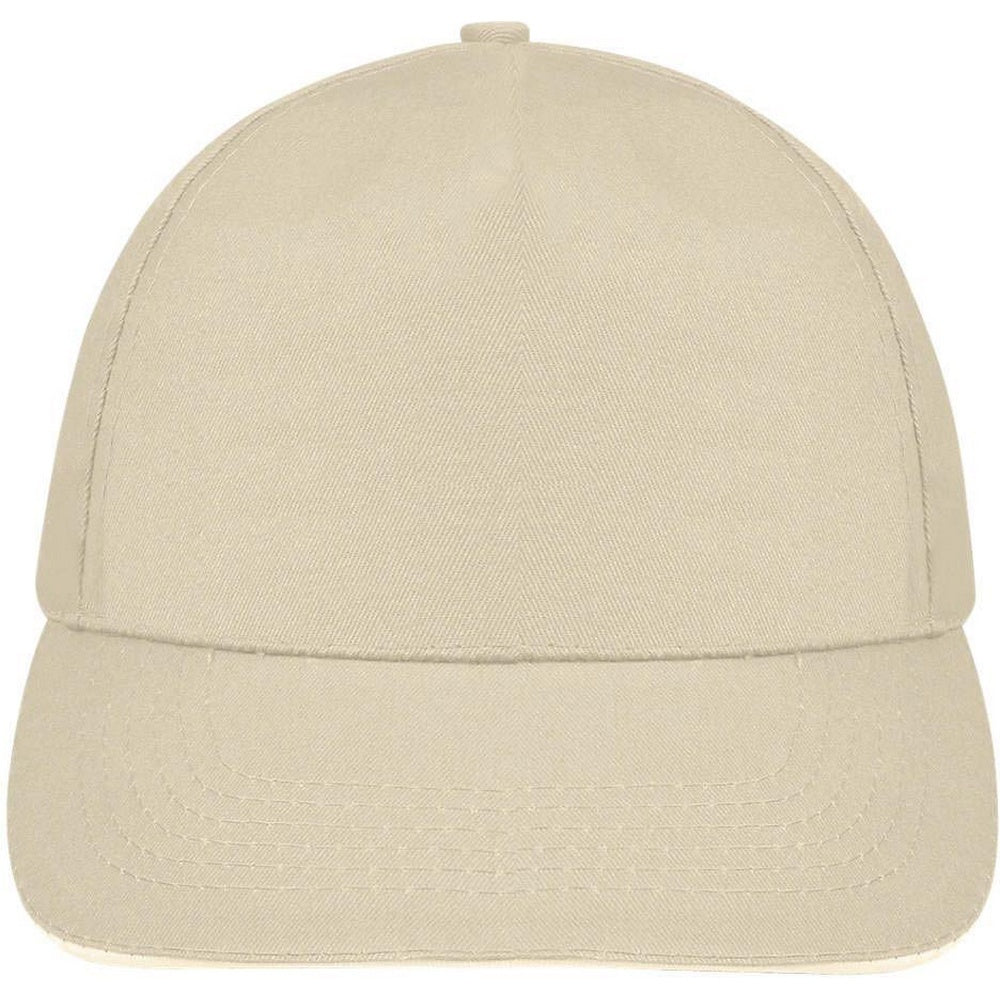Beige-White - Lifestyle - SOLS Unisex Sunny 5 Panel Baseball Cap