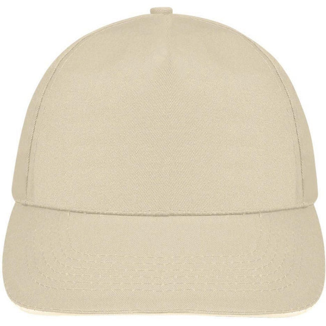 Beige-White - Lifestyle - SOLS Unisex Sunny 5 Panel Baseball Cap
