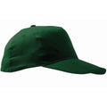 Bottle Green - Front - SOLS Unisex Sunny 5 Panel Baseball Cap