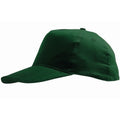 Bottle Green - Back - SOLS Unisex Sunny 5 Panel Baseball Cap