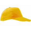 Gold - Front - SOLS Unisex Sunny 5 Panel Baseball Cap